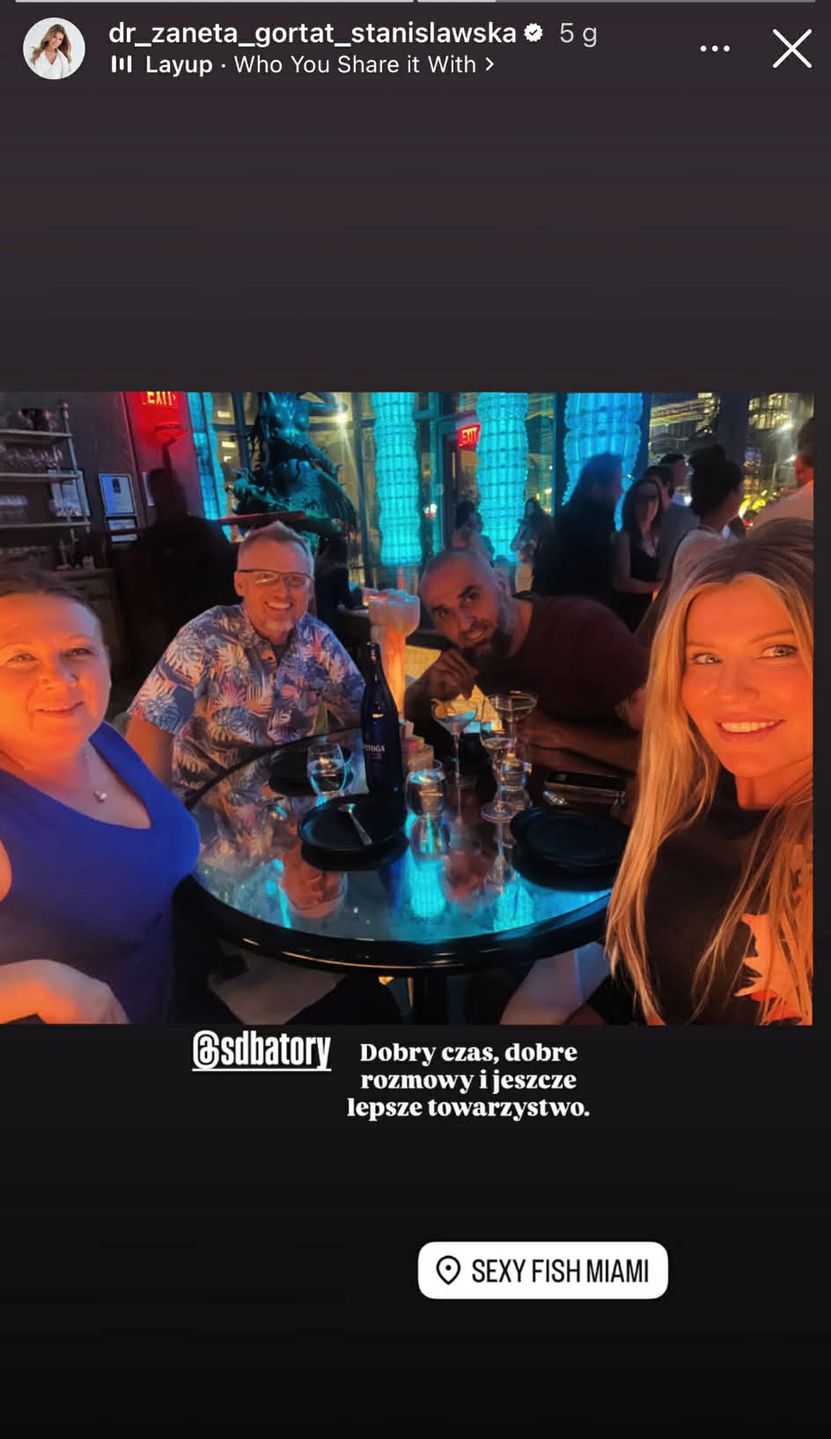 Marcin Gortat i jego małżonka pozdrawiają z podwójnej randki 