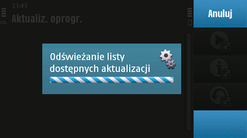 Aktualizacja aplikacji przez sieć GSM/3G (Nokia N97) 3