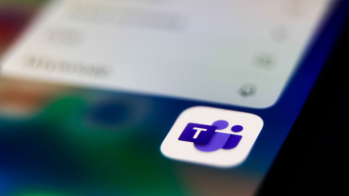 Microsoft Teams icon is seen displayed on phone screen in this illustration photo taken in Poland on July 26, 2020. Video meeting apps gained popularity during the coronavirus pandemic. (Photo illustration by Jakub Porzycki/NurPhoto via Getty Images)
