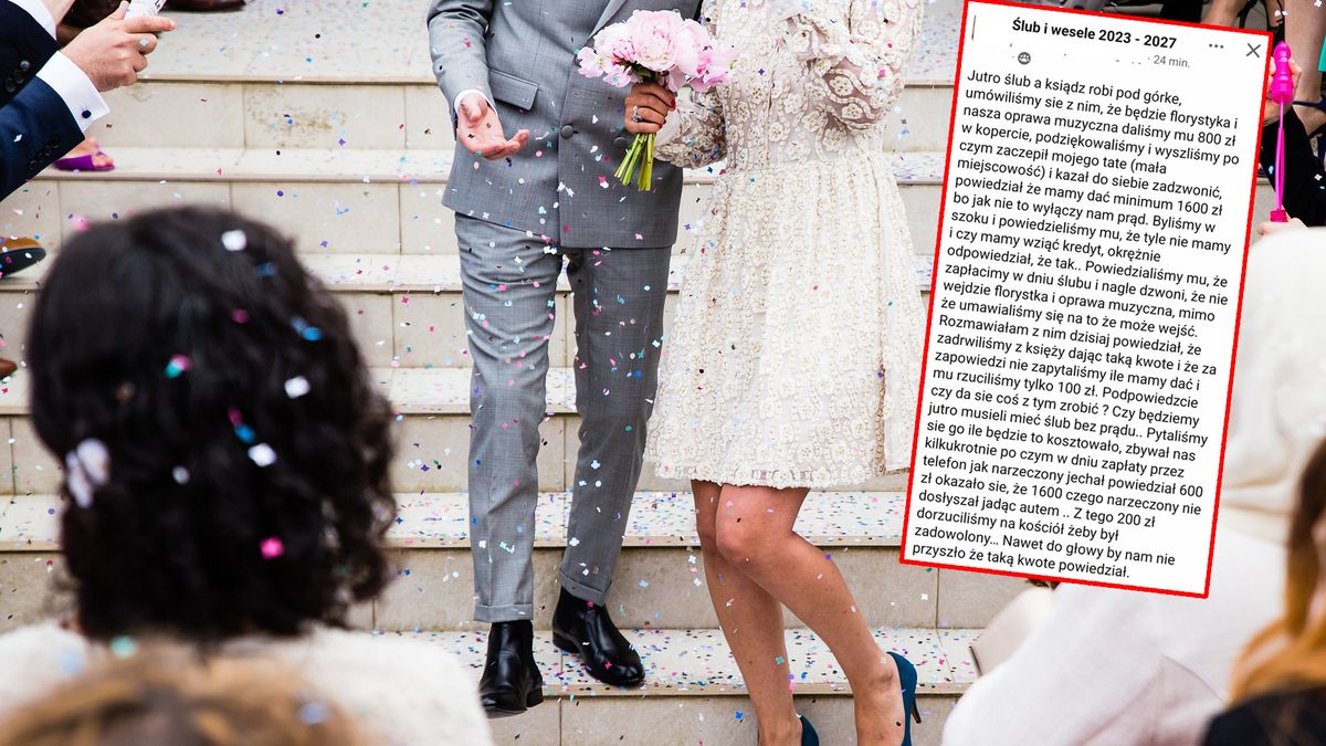 Czy ksiądz przesadził? Tak uważają nowożeńcy
