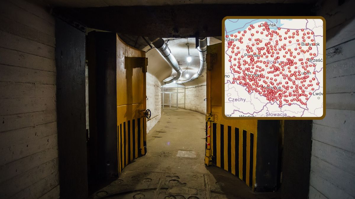 Aplikacja udostępniająca położenie schronów.