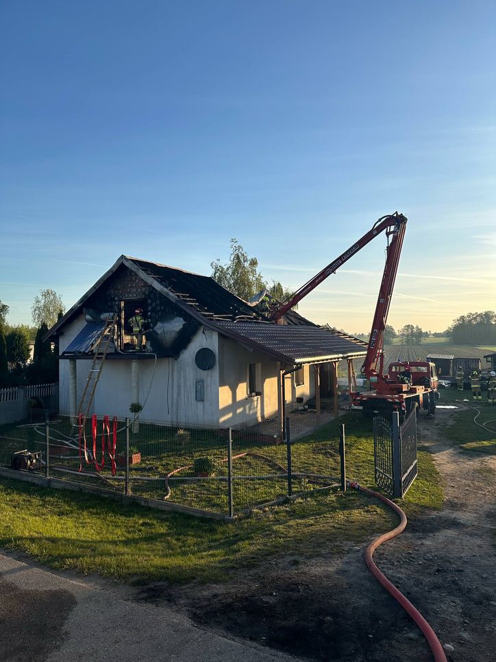 Pożar domu
