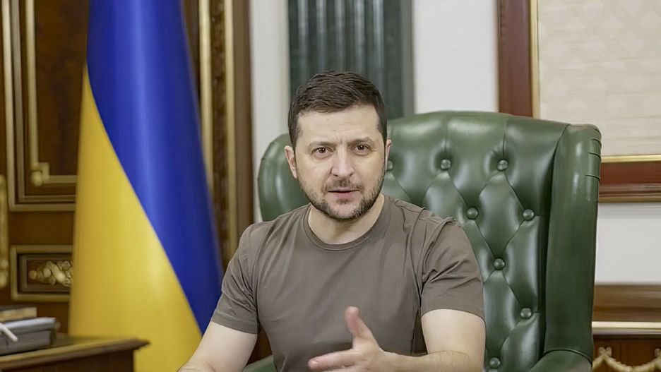 Wojna w Ukrainie - konferencje prezydenta Zełenskiego