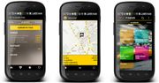 Taxi Finder korzysta z systemu Android 4.0