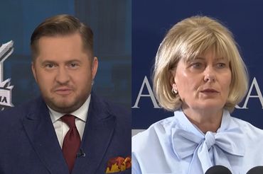 Michał Jelonek i prok. Anna Adamiak, fot. Republika i TVN24