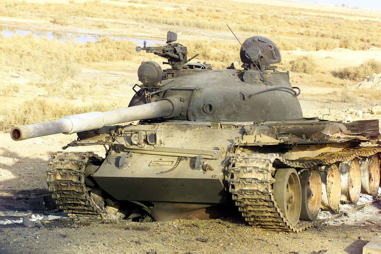 Zniszczony czołg T-62