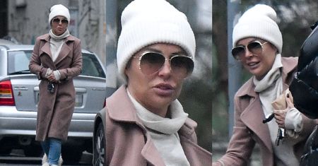 Blanka Lipińska w futrzanych botkach załatwia sprawunki na mieście (ZDJĘCIA)