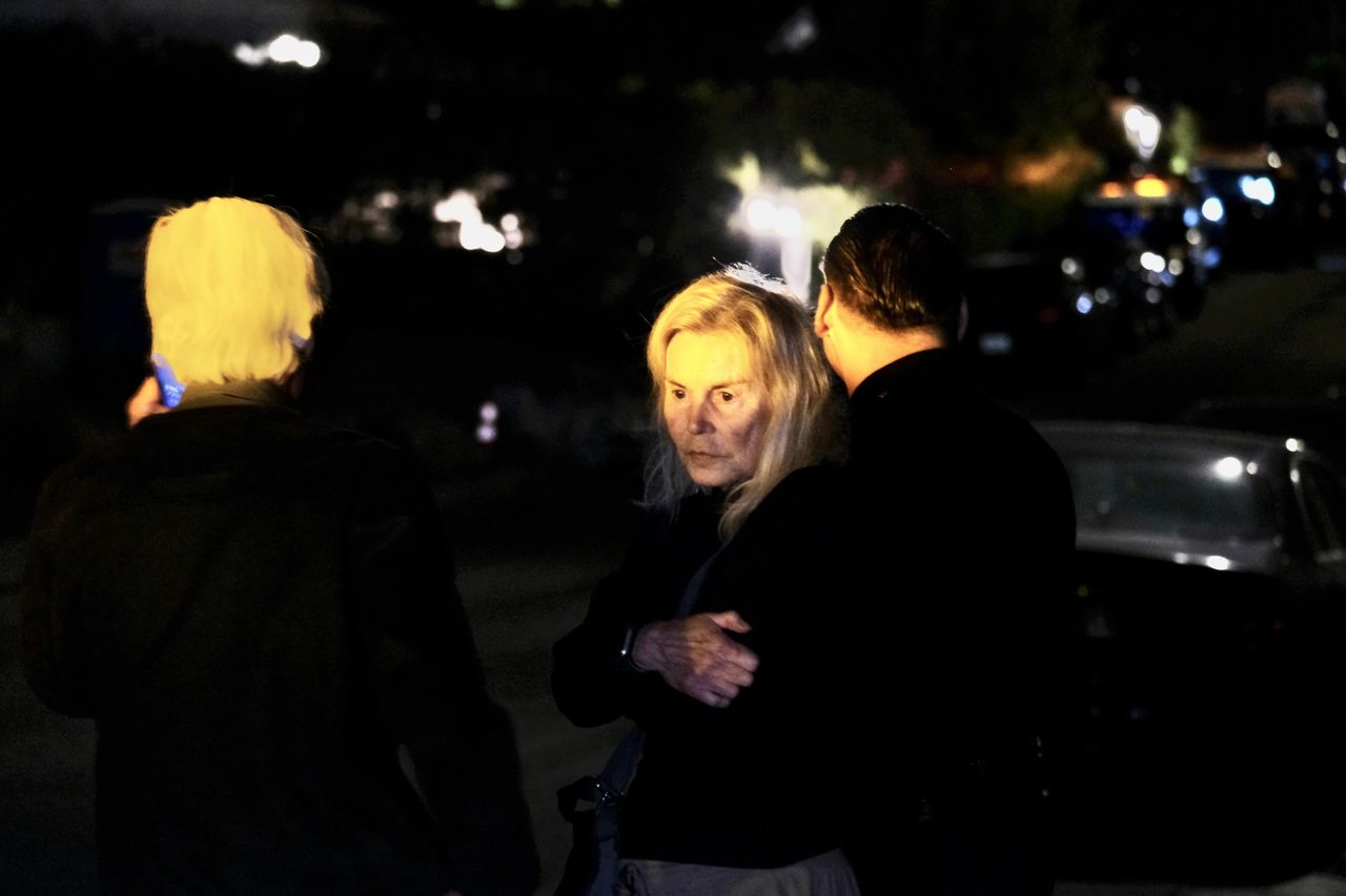 Suzanne Morrison under her son's house on the night of his death