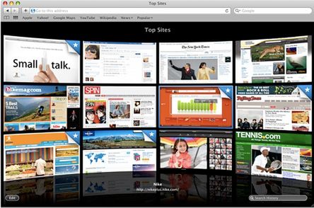 Safari 4 - jak wyłączyć Top Sites?