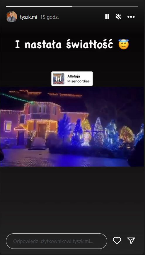 Świąteczne iluminacje w domu Michała 