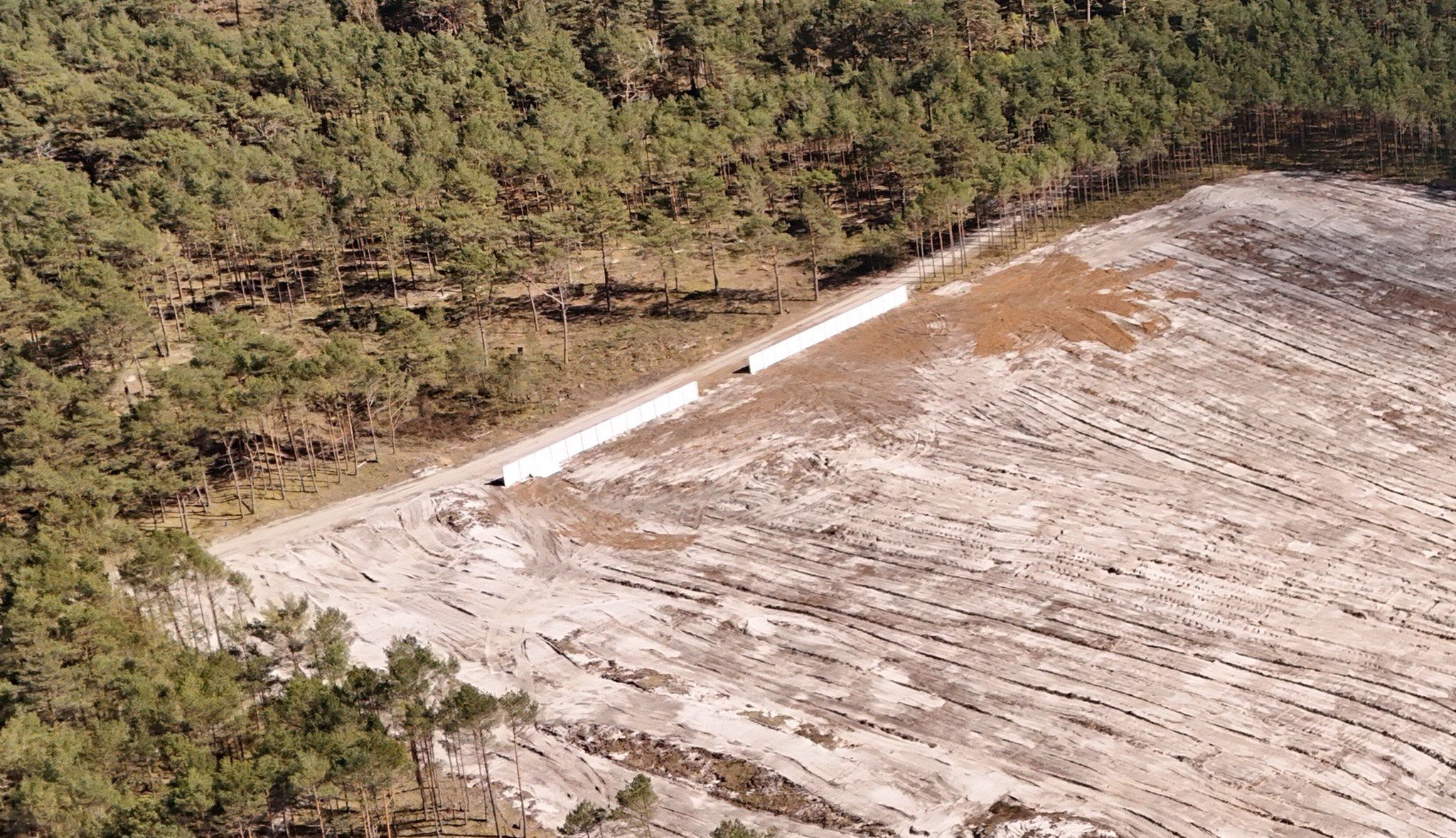Wykarczowany las pod budowę elektrowni jądrowej w gminie Choczewo