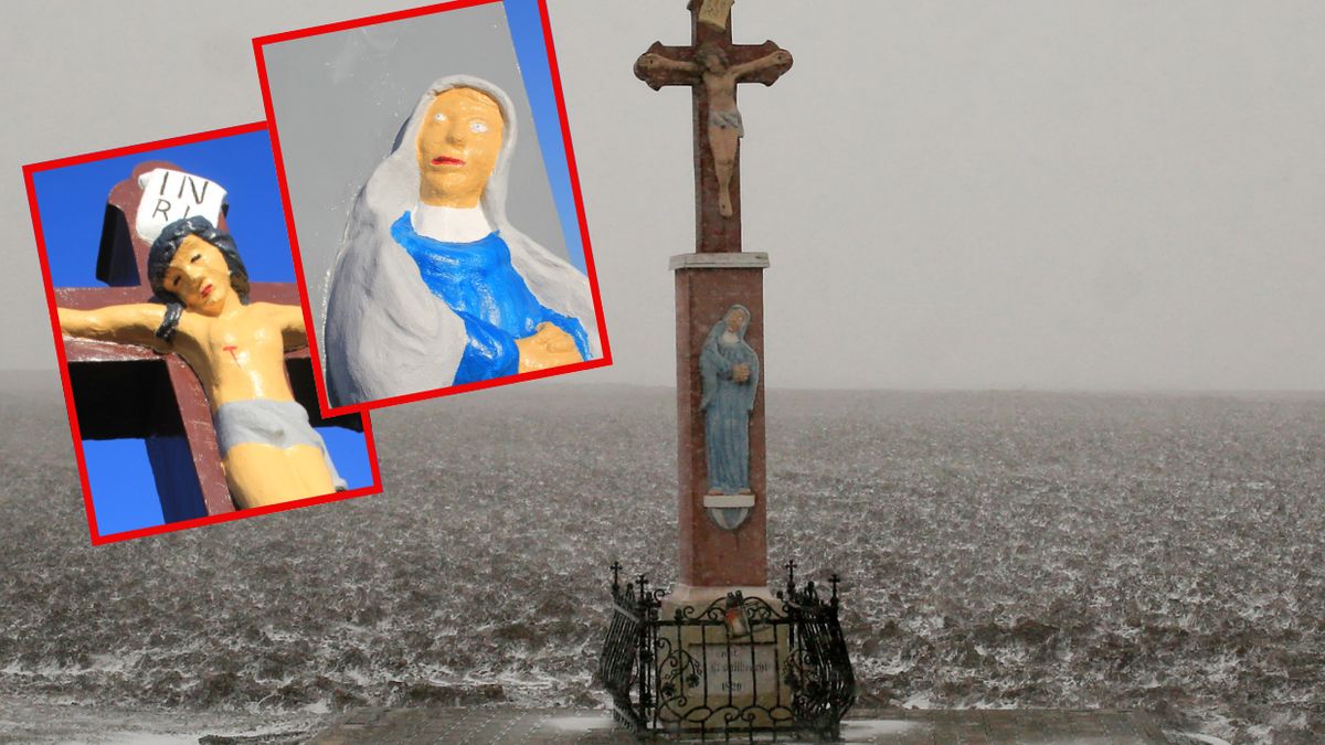 Odnowił kapliczkę. Fot. Exegi Monumentum