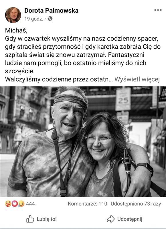 Dorota Urbaniak pożegnała męża
