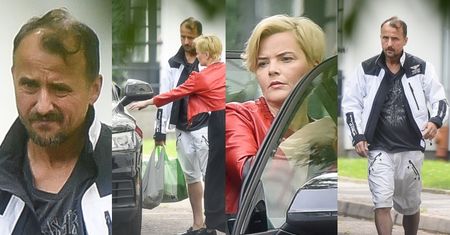 Monika Richardson i Konrad Wojterkowski pakują graty pod klitką na Żoliborzu (ZDJĘCIA)