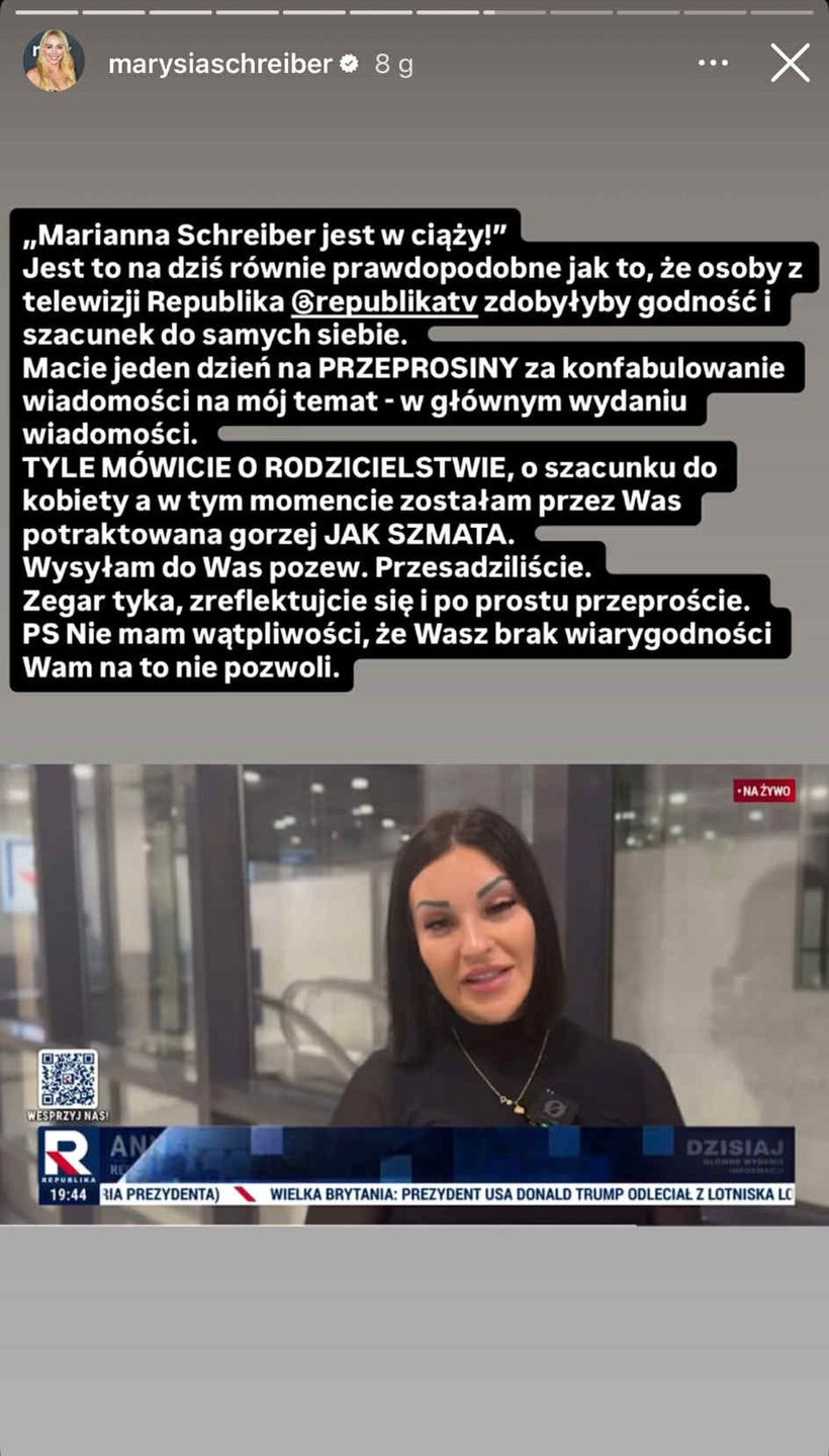 Marianna Schreiber dementuje ciążę