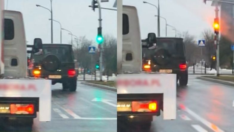 Anna Lewandowska łamie przepisy podczas przejażdżki po Warszawie
