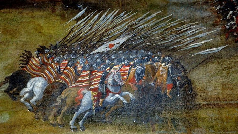 Atak polskiej husarii pod Kłuszynem 1610. 