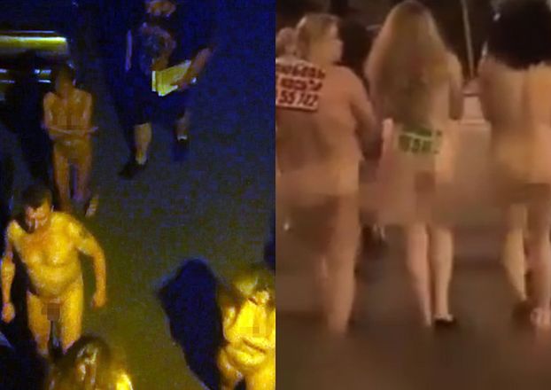 11 prostytutek i ich klienci zmuszeni do przejścia nago ulicami Petersburga! (ZDJĘCIA)