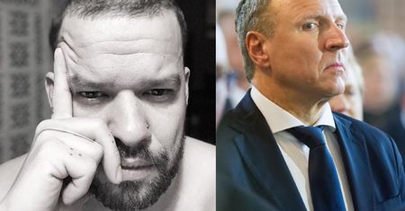 Piróg tłumaczy się z pokazania "faka" TVP: "Każdy w wolnym kraju może robić co chce"