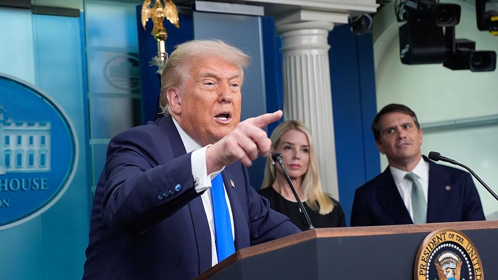President Trump Holds News Conference At White House
Bloomberg
2025uspolitics, media conference, north american, u.s. government, us, united states of america, americas, government news, press, news conference, u.s.a., american, presser, media