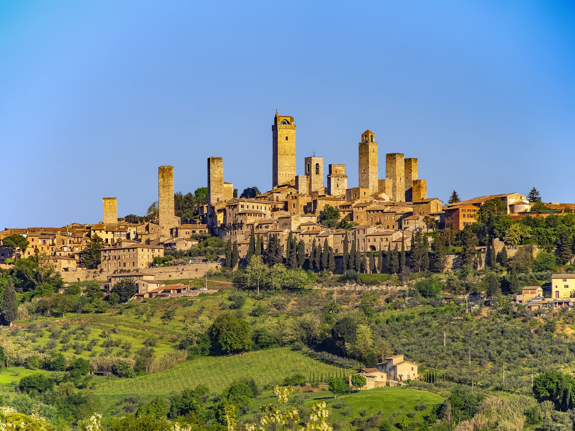 San Gimignano Zachwyca wysokimi wieżami