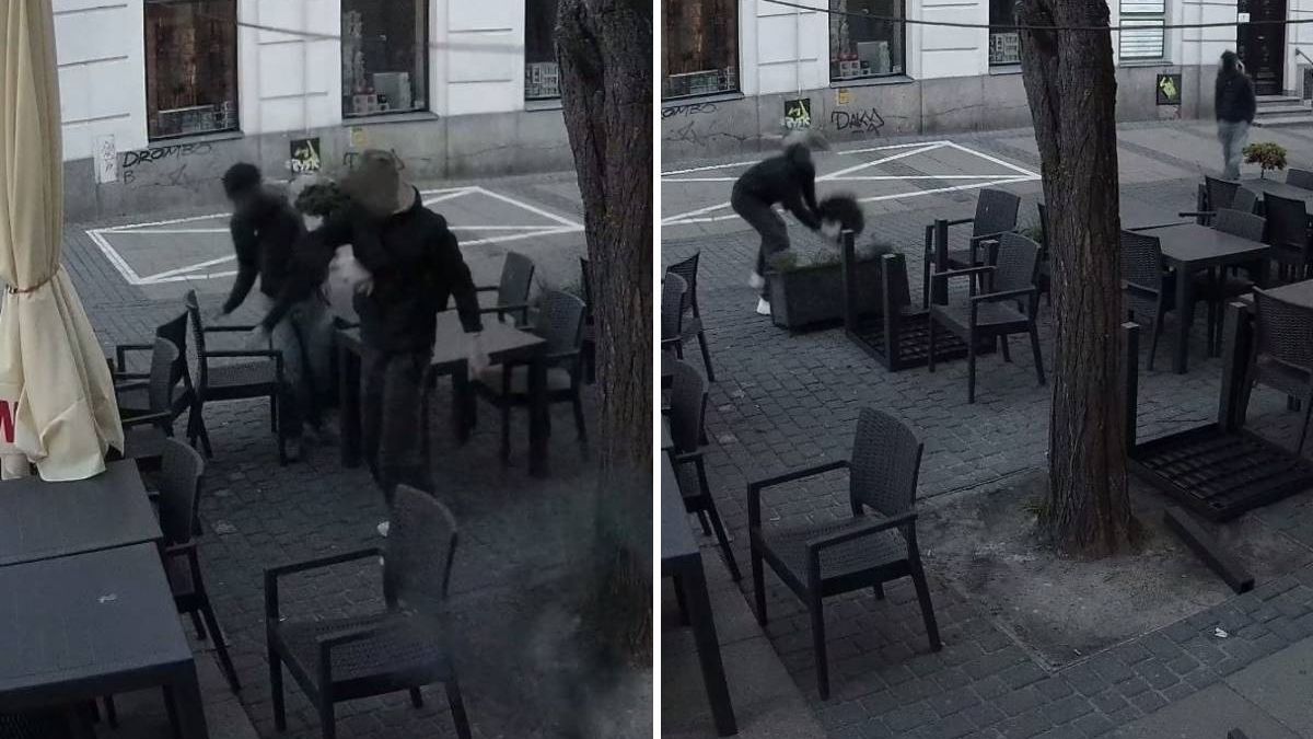 Wandale zniszczyli ogródek gastronomiczny restauracji OSTRO przy deptaku w Lublinie
