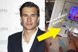 Jarosław Bieniuk pokazał zdjęcie z synkiem. Uwagę przykuł szczegół w tle