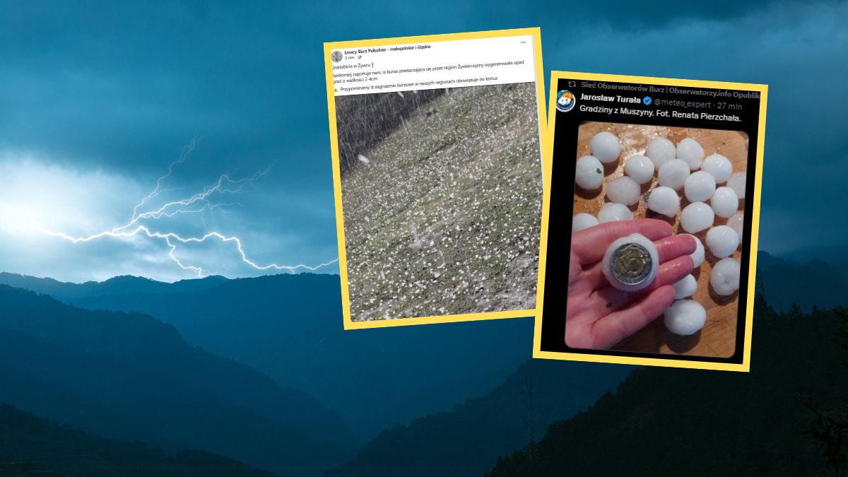 Gradobicie i pierwsze skutki załamania pogody