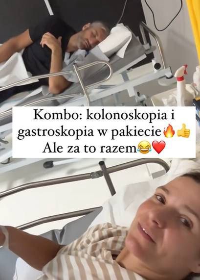 Koroniewska i Dowbor na szpitalnych łóżkach (Instagram)