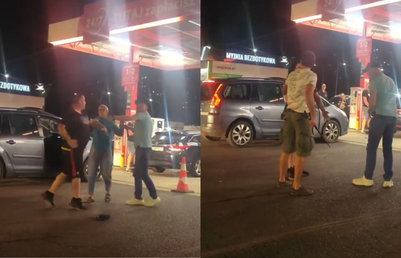 Pobili się o miejsce w kolejce. Mężczyzna wyjął pałkę teleskopową