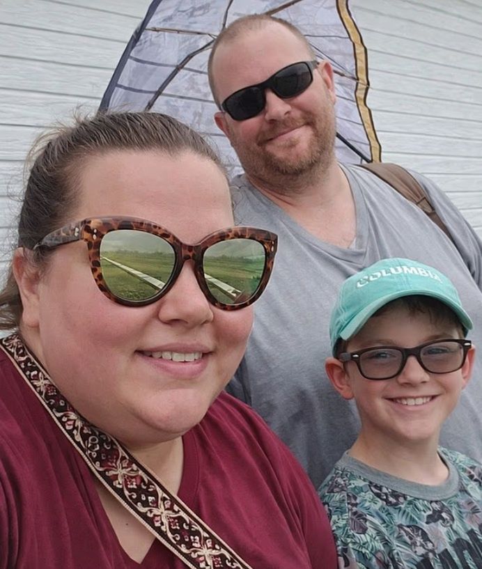 Clayton Dietz z rodzicami