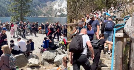 Tłumy nad Morskim Okiem. Tak wyglądała majówka w górach