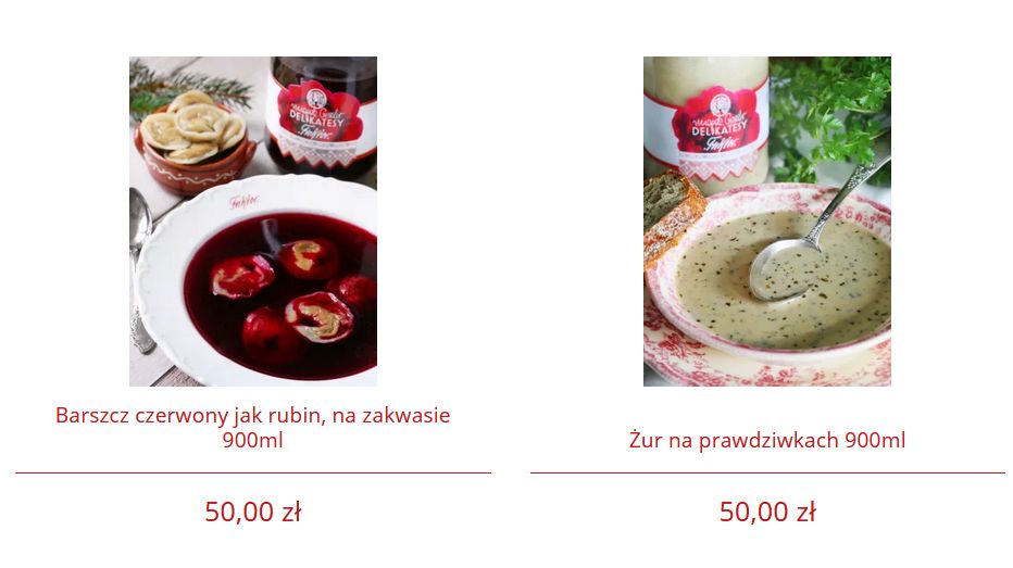 Barszcz i żurek u restauratorki kosztują tylko 50 złotych...