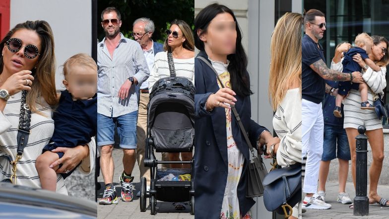 Małgorzata Rozenek na spacerze z rodziną