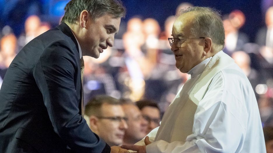 Tadeusz Rydzyk i Zbigniew Ziobro w Toruniu.