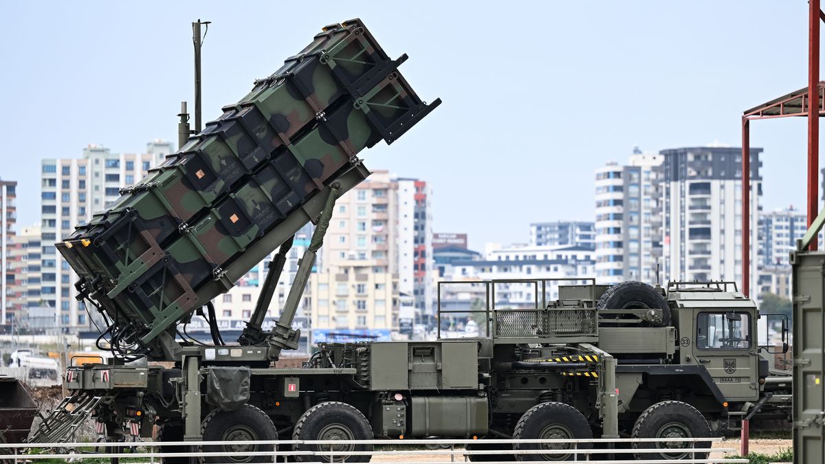 ADANA, TURKIYE - FEBRUARY 19: Spanish Defense Minister Margarita Robles (not seen) visits the 10th Main Jet Base Command on the occasion of the 10th anniversary of the deployment of Patriot air defense systems at Incirlik Base in Adana, Turkiye on February 19, 2025. (Photo by Eren Bozkurt/Anadolu via Getty Images)