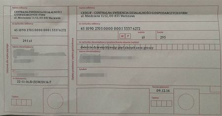 Uwaga na listy od CEDGiF – Centralnej Ewidencji Działalności Gospodarczych i Firm. To oszustwo!