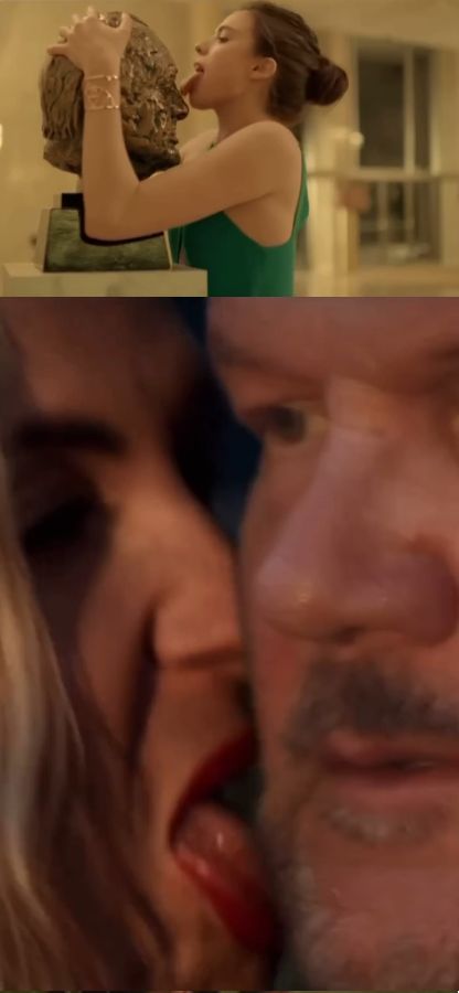 Porównanie kadrów ze spotu Kenzo i reklamy Edyty Pazury