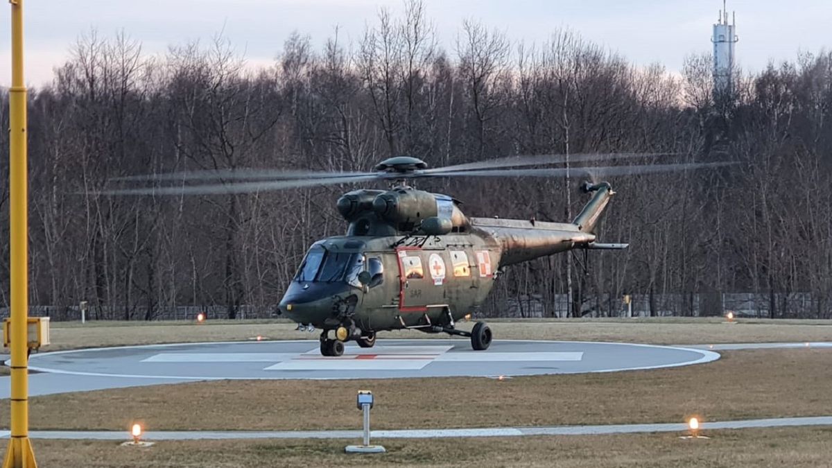 4-osobowa rodzina z Ukrainy przetransportowana do szpitala w Krakowie