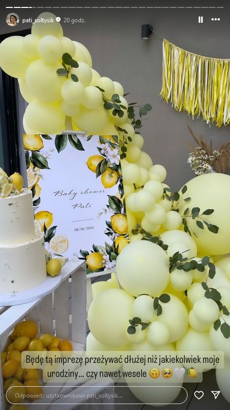 Baby shower Patrycji Sołtysik