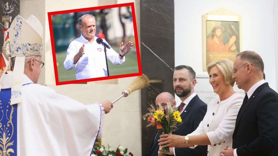Władysław Kosiniak-Kamysz z Parą Prezydencką na mszy św. w intencji Ojczyzny i polskich żołnierzy