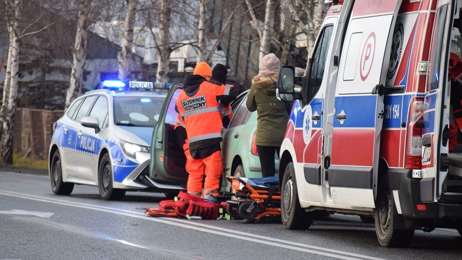 Wypadek w Osięcinach