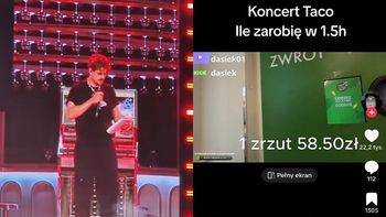 Streamer poszedł na koncert Taco i zaczął zbierać butelki. Tyle zarobił w 1,5 godziny