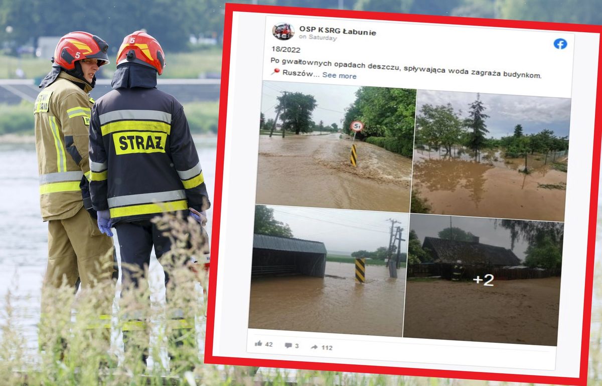 Ogromna ulewa w powiecie zamojskim 