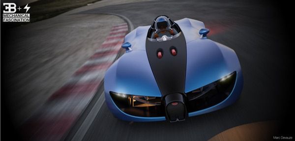 Bugatti TypeZero - oryginalna wizja elektrycznego samochodu sportowego
