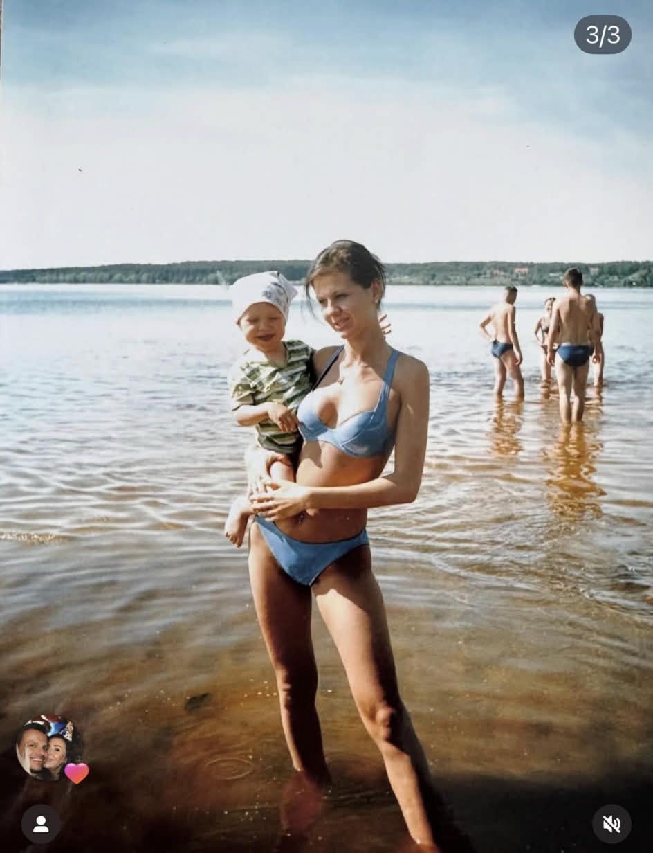 Maja Rutkowski z pierwszą pociechą 