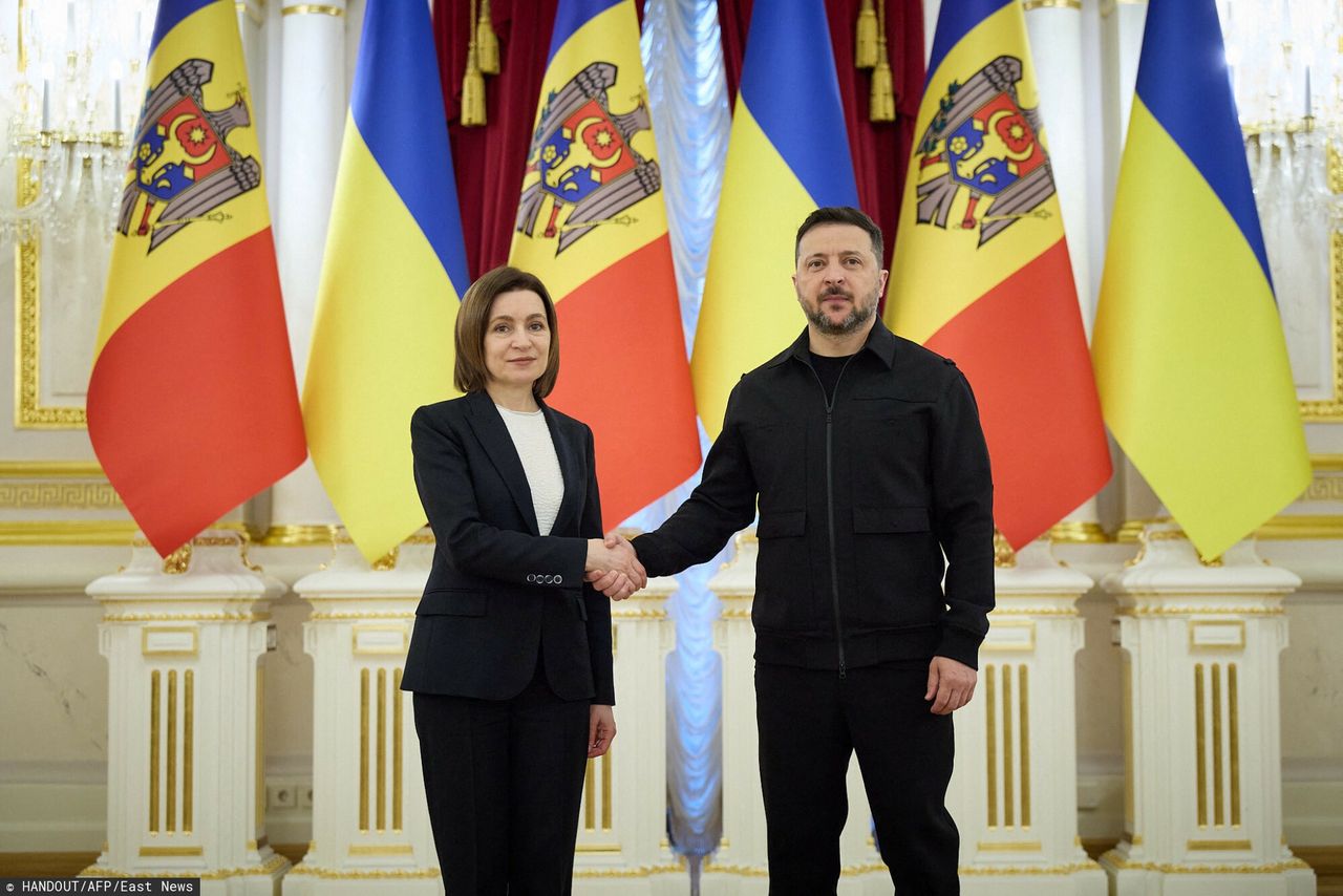 Zełenski spotkał się z prezydent Mołdawii. Mówił o członkostwie w UE