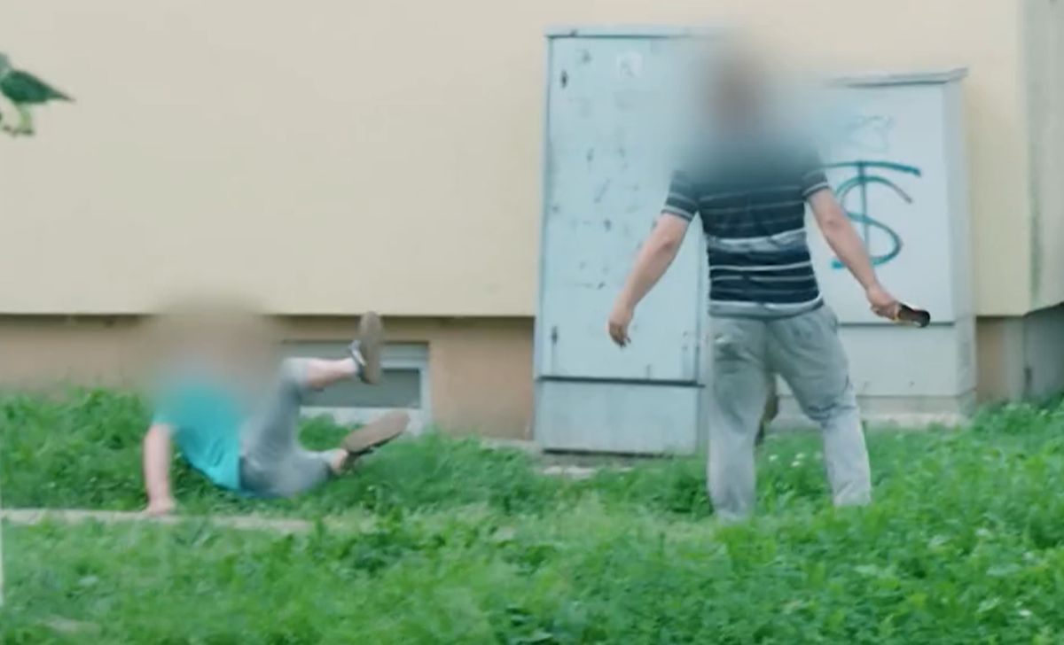 Wyskoczył do niego z butelką. Zdecydowana reakcja