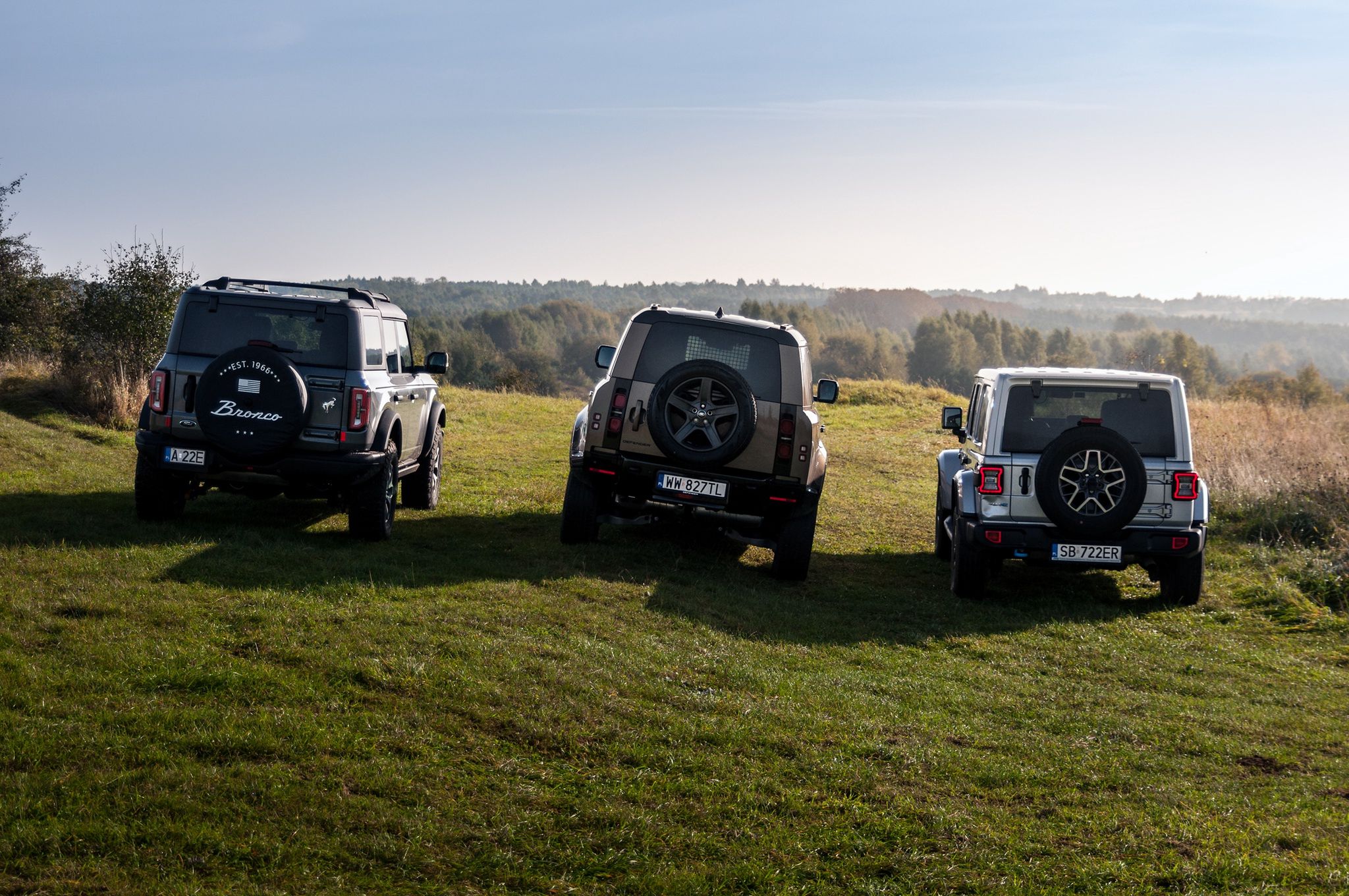 Defender, Bronco, Wrangler