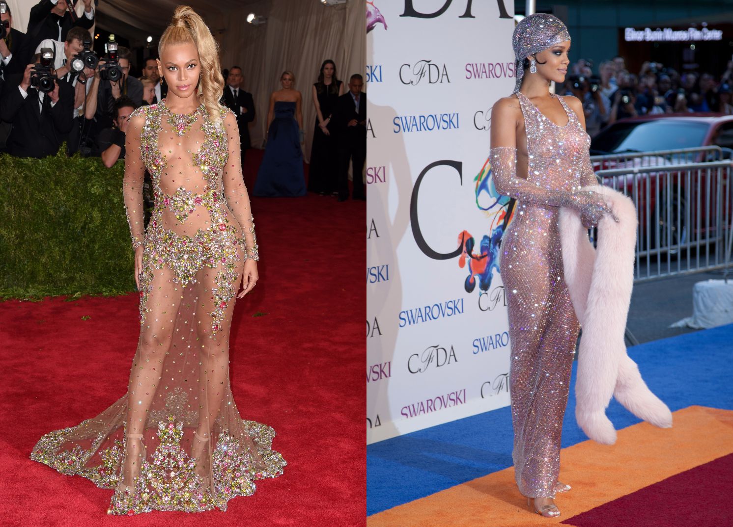 Gwiazdy muzyki kochają "nagie" sukienki 